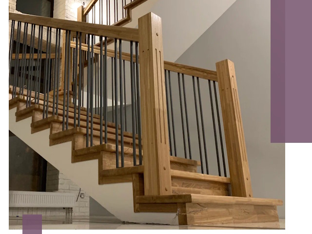 Реставрация деревянных и металлических лестниц в Мурманске