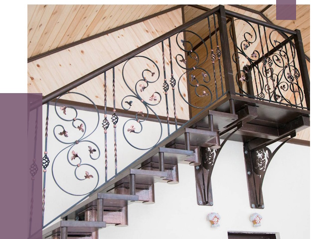 Кованые лестницы в Мурманске от 80200 руб. под ключ