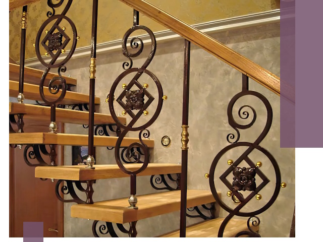 Изготовление кованых лестниц под ключ в Мурманске