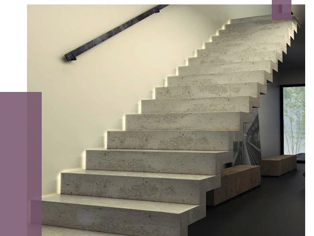 Облицовка бетонных лестниц в Мурманске от 4627 руб/м2 
