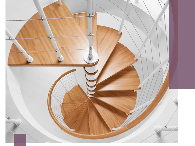 Изготовление винтовых лестниц под ключ в Мурманске