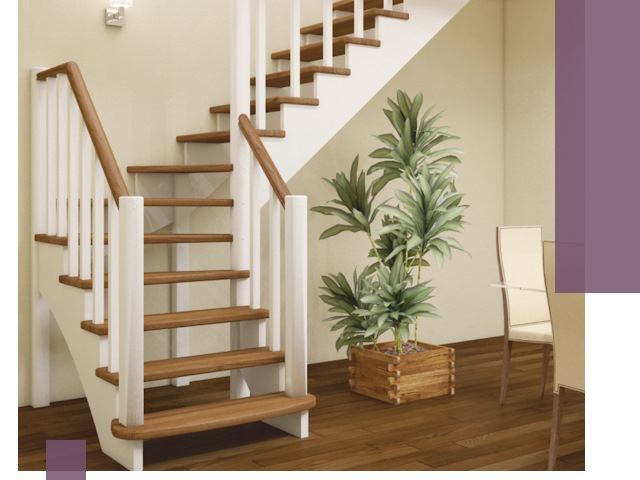 Г-образные лестницы под ключ в Мурманске — изготовление и монтаж