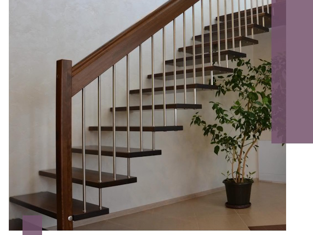 Лестницы на больцах под ключ в Мурманске – изготовление и монтаж