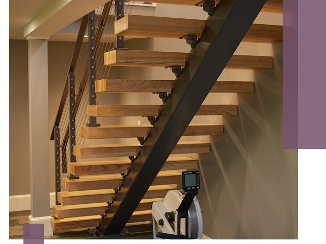 Лестницы на монокосоурах под ключ в Мурманске - изготовление и монтаж