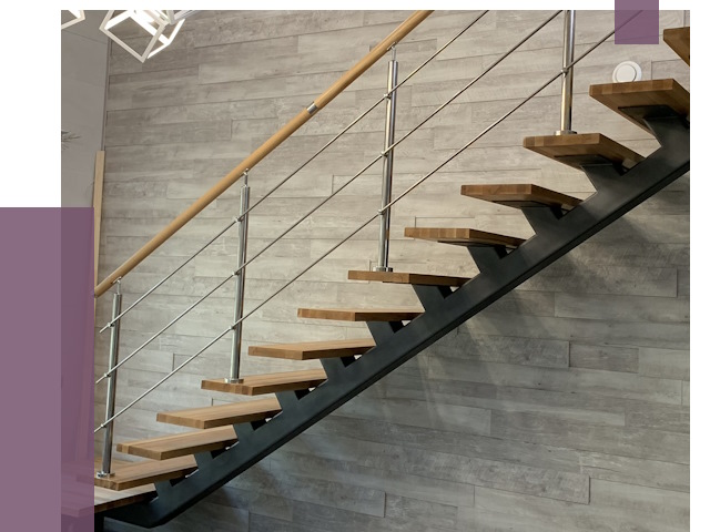 Изготовление лестниц на монокосоуре в Мурманске от 76601 руб. 