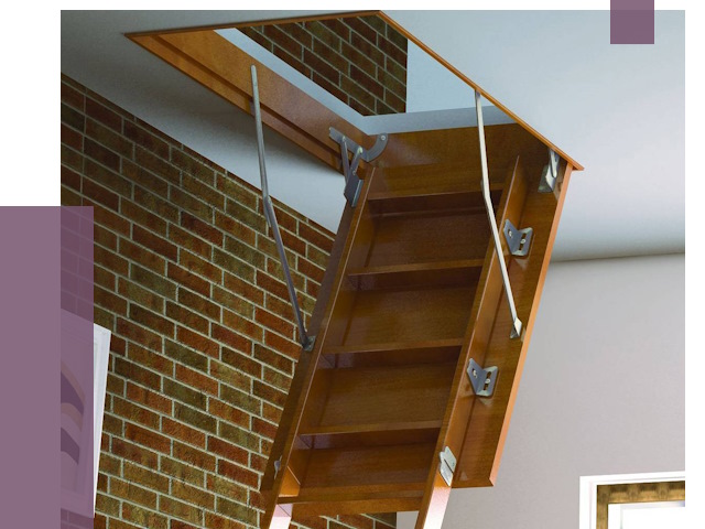 Установка чердачной лестницы в Мурманске от 7866 руб. | ПРОЛЁТ-Мрм