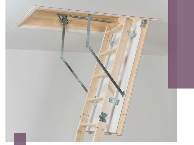 Установка чердачной лестницы под ключ в Мурманске