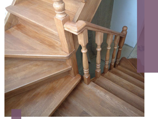 Дубовые лестницы под ключ в Мурманске: изготовление и монтаж