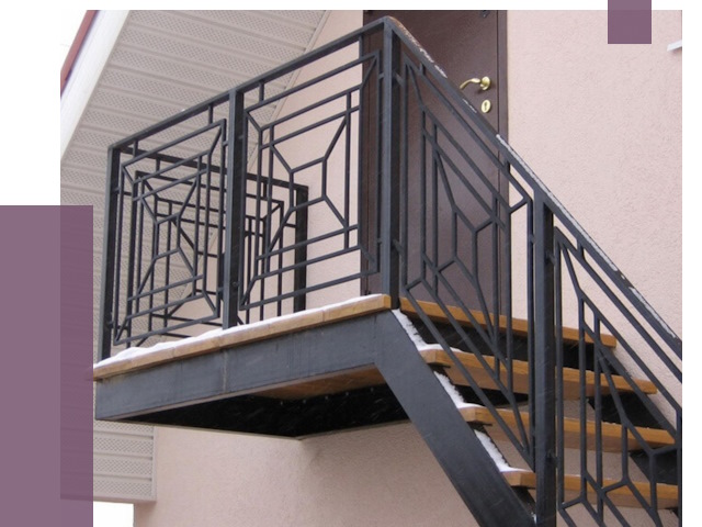 Металлические перила в Мурманске от 4318 руб.  | ПРОЛЁТ-Мрм