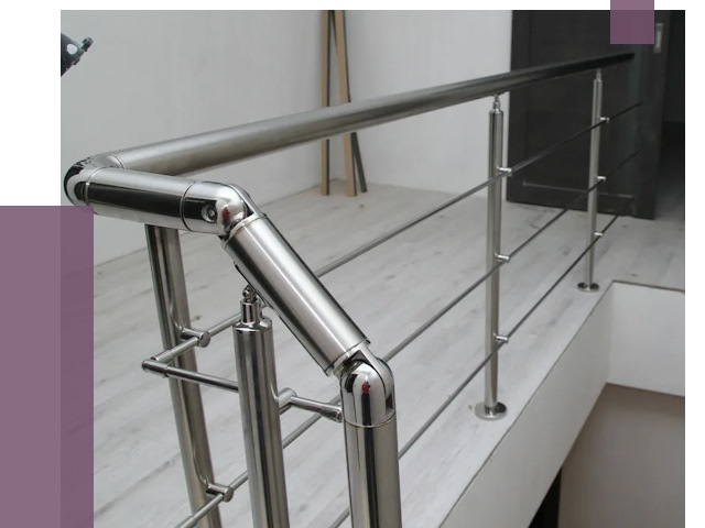 Перила из нержавеющей стали в Мурманске от 9048 руб. под ключ | ПРОЛЁТ-Мрм