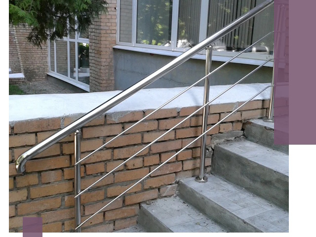 Перила из нержавеющей стали высокого качества в Мурманске