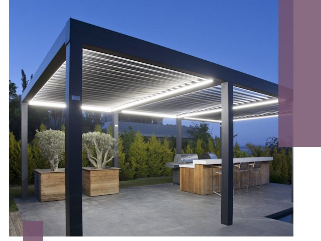 Навесы отдельно стоящие под ключ в Мурманске из металла и поликарбоната