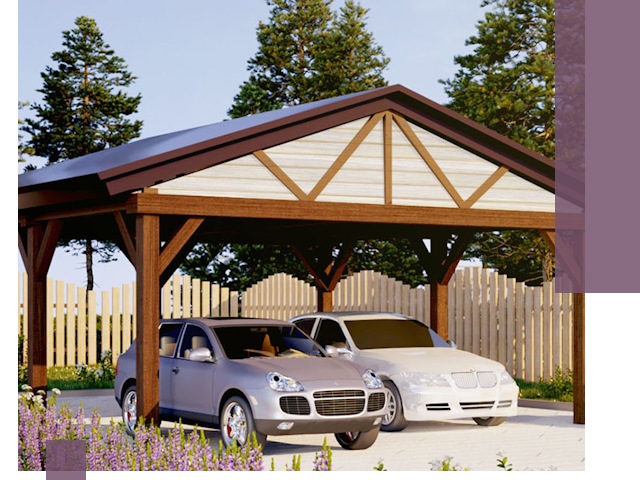 Навесы для автомобиля в Мурманске — изготовление и монтаж