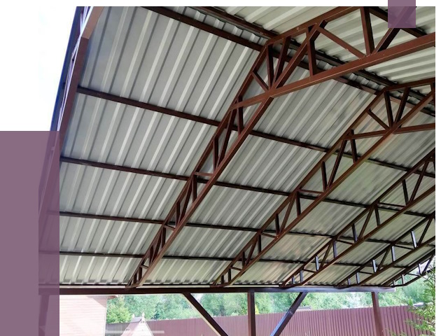 Навесы из профнастила в Мурманске от 7403 руб. | ПРОЛЁТ-Мрм