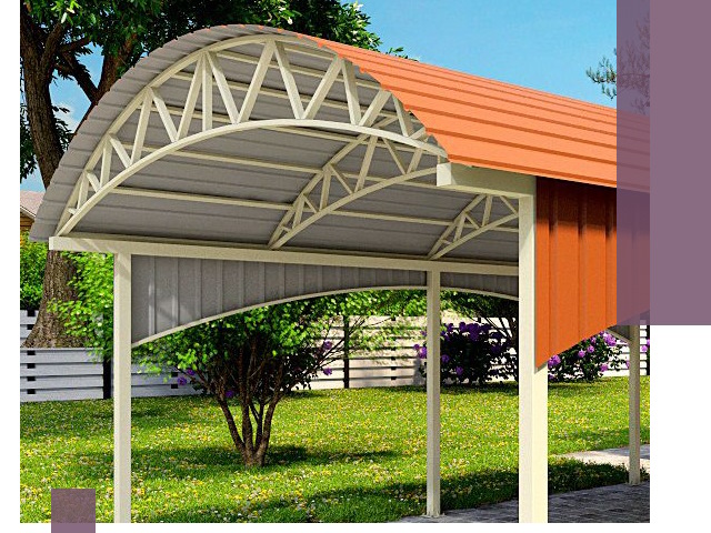 Навесы из профнастила под ключ в Мурманске — установка и монтаж