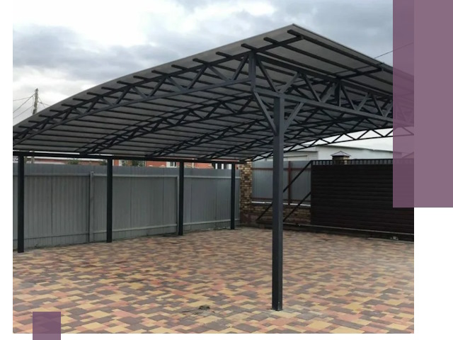 Металлические навесы под ключ в Мурманске — изготовление и монтаж