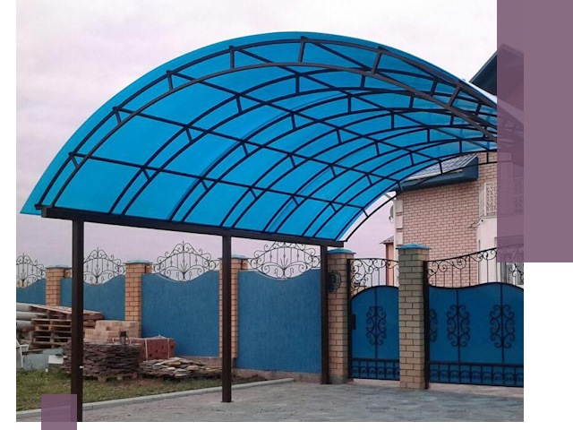 Арочные навесы под ключ в Мурманске — изготовление и монтаж