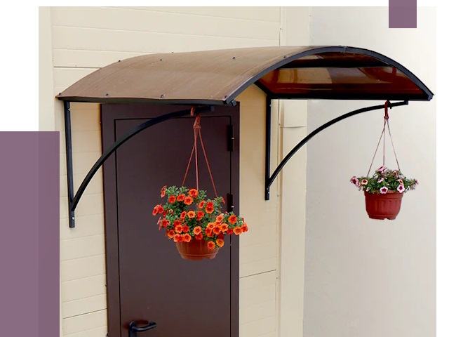 Козырьки над входом в Мурманске от 14909 руб.  | ПРОЛЁТ-Мрм