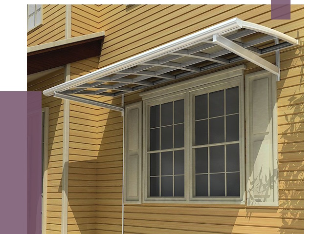 Козырьки над окнами в Мурманске от 7660 руб. — монтаж, покупки | ПРОЛЁТ-Мрм