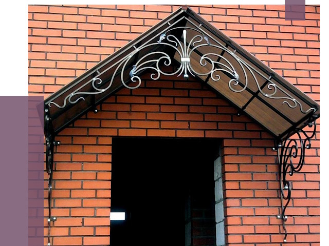 Металлические козырьки в Мурманске от 10745 руб. 