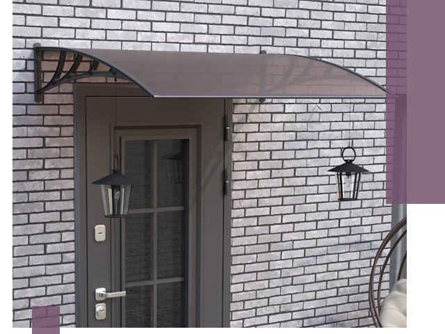 Недорогие козырьки и навесы под ключ в Мурманске