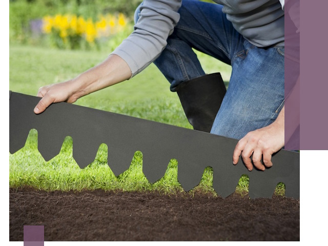 Металлические бордюры для газона в Мурманске — изготовление и монтаж