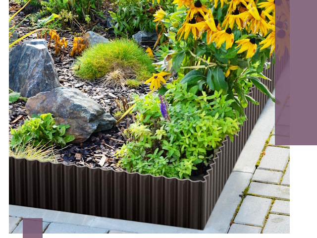 Металлические бордюры для клумб в Мурманске — производство и монтаж