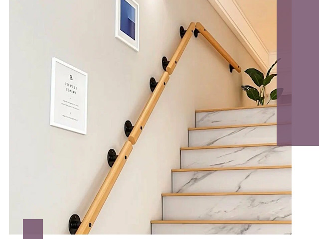 Поручни металлические и деревянные под ключ в Мурманске